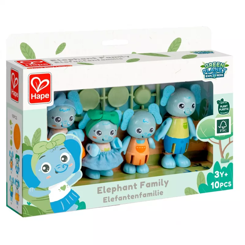 Hape dramblių šeimos žaislinė figūrėlė
