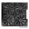Radiatoriaus skirstytuvas Watercool MO-RA X-Splitter, skirtas Noctua NF-A20 ventiliatoriams