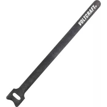 VOLTCRAFT Hook-and-Loop Cable Tie 200mm (L x B) 200 mm x 12 mm Dark-Pilka 10 vnt. (VC-10547725)