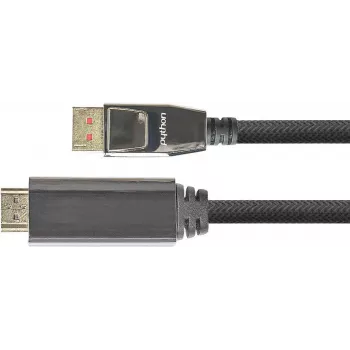 GC M0217 - DisplayPort 1.4 į HDMI 2.0 A Kištukas, 2 m, juoda - Skaitmeninis / Ekranas / Vaizdo (GC-M0217)