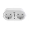 Tellur WiFi AC Dual Plug, energijos rodmenys, 16A, 2400W