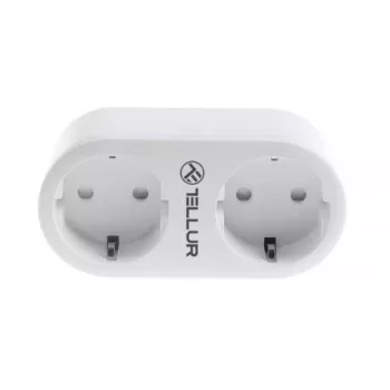 Tellur WiFi AC Dual Plug, energijos rodmenys, 16A, 2400W
