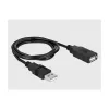 Serijinis laidas DeLOCK 66286 USB Type-A DB-9 Juodas 0,8 m