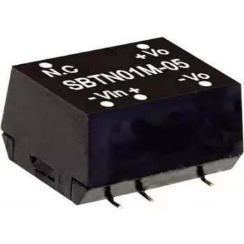MEAN WELL SBTN01M-05 maitinimo adapteris 1 W Įėjimo įtampa 10.8 - 13.2 V Išėjimo įtampa 5 V