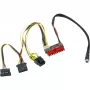 Inter-Tech 88882193 - ATX (20 kontaktų) - SATA 15 kontaktų + Molex (4 kontaktų) - tiesus - tiesus - įvairiaspalvis - 35 mm (88882193)