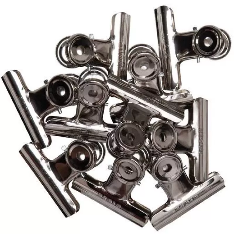 MAUL metalinis raštų segtukas, spalva: nikelis, plotis: 50 mm, suspaudimo plotis: 20 mm, savitarnos pakuotė (21750-96)