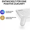 Logitech Pebble 2 Combo rinkinys, baltas, belaidis, vokiškas, 920-012204