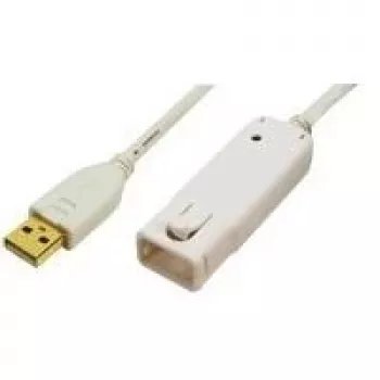 LogiLink USB 2.0 ilginimo kabelis, ilgis: 12,0 m, USB-A kištukas į USB-A movą, prailginimui (UA0092)