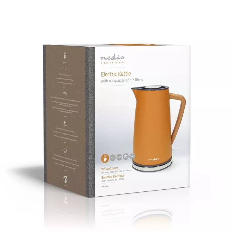 Elektrinis virdulys Nedis KAWK510EOR 1,7 L 2200 W Oranžinis