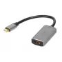 IBOX USB-C į HDMI adapterio laidas, modelis IACFAK, USB-C (vyriška) į HDMI (moteriška), 4K 60Hz, tiesios jungtys, sidabrinis