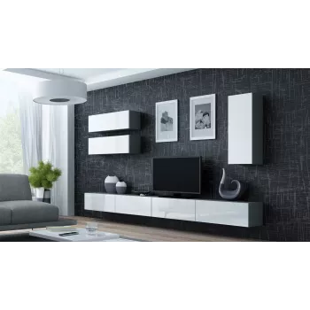 Cama Spintelė VIGO 90 uždara 90/35/32 pilkas/baltas blizgus