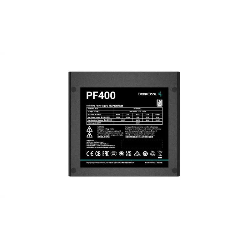 Maitinimo blokas DeepCool PF400 400W, ATX, juodas