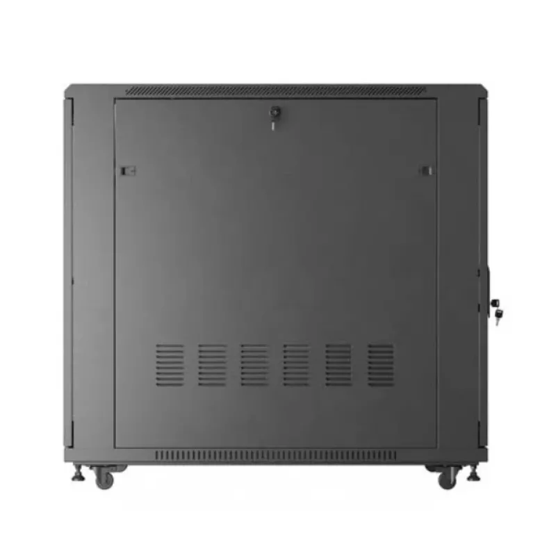 19 colių stovo spinta LANBERG FF01-6222-23B 22U 600x1200 mm juoda, perforuotos durys