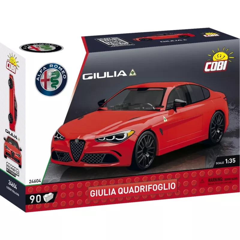 Statymo rinkinys COBI Giulia Quadrifoglio 90 dalių, skirtas 6 metų ir vyresniems