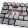 Ducky One 3 Mist Pilka Mini žaidimų klaviatūra, RGB LED - MX-Silent-Raudona