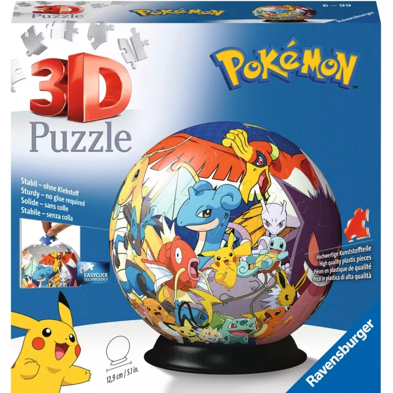 Ravensburger Pokemon 3D dėlionė 72 vnt. Animaciniai filmukai