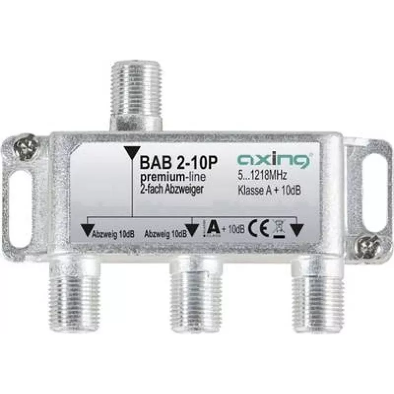 BAB 2-10P - SAT atšakinis daliklis 2 krypčių 10 dB (BAB 2-10P)