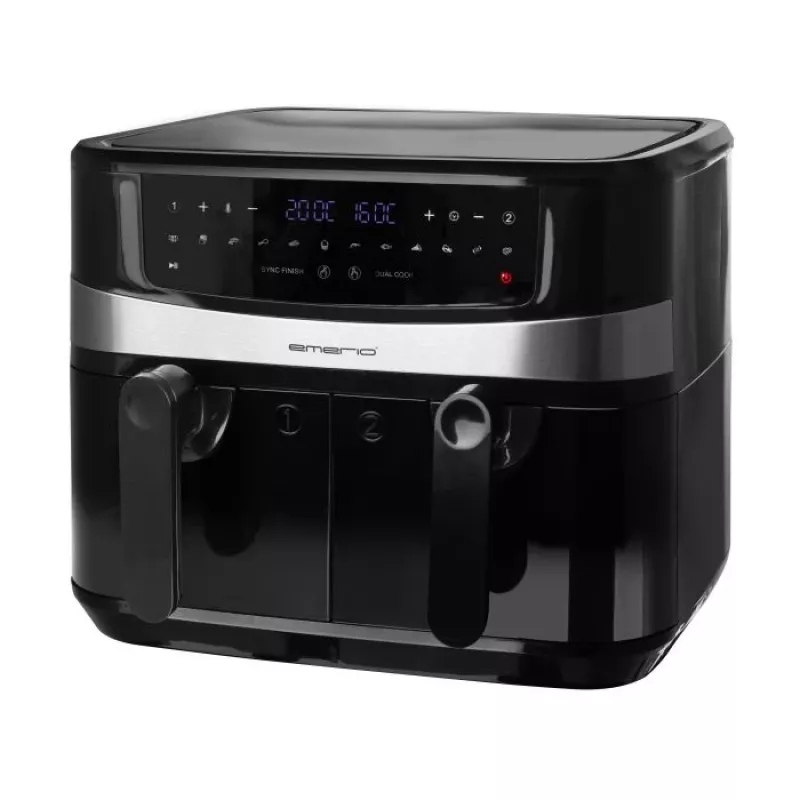 Karšto oro gruzdintuvė Emerio AF-126672.4 9 L Dviguba 2400 W Juoda