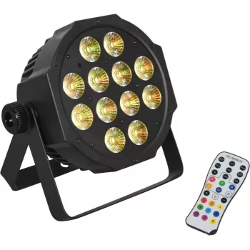 LED grindinis šviestuvas EUROLITE SLS-12 QCL 12x4W RGBW — 12x4W RGBW šviestuvai, QCL šviesos diodai