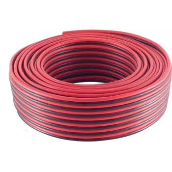 Garsiakalbio kabelis ShiverPeaks 2.5 mm² (50×0,25) CCA raudonas/juodas 25 m