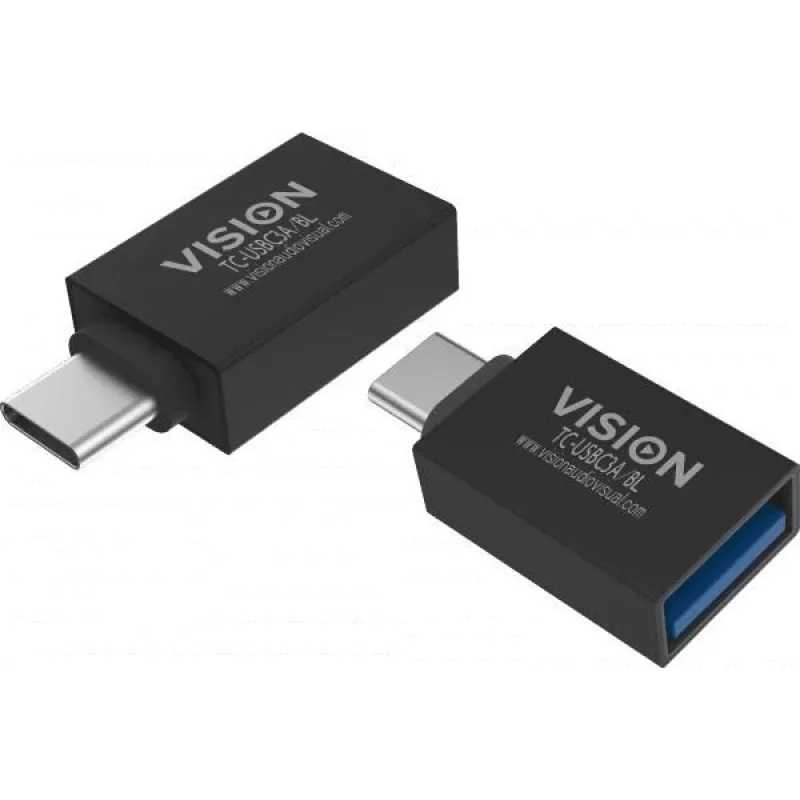 Laido jungčių adapteris USB C USB 3.0 A Vision TC-USBC3A/BL
