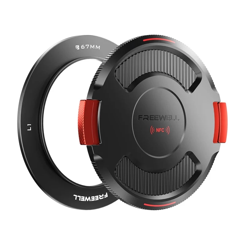 Objektyvo pagrindo žiedas su dangteliu Freewell FW-L1-BL67 67 mm, skirtas Real Locking VND