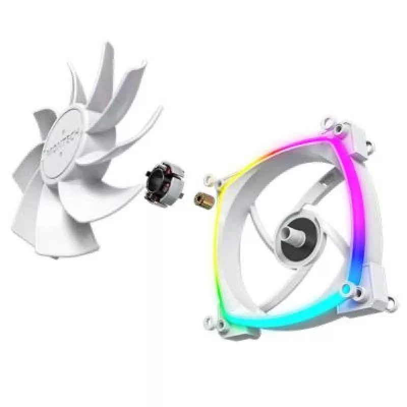 Montech RX120 PWM kompiuterio korpuso ventiliatorius 12 cm baltas 3 vnt.