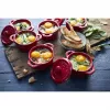 Staub Mini apvalus kokotų rinkinys, 4 vnt. – 200 ml, raudona