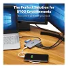 Eaton Tripp Lite USB-C Dock, Dual Display - 4K 60 Hz HDMI, USB 3.2 Gen 1, USB-A Hub, GbE, Memory Card, 100W PD Charging, Gray - docking station - USB-C - 2 x HDMI - 1GbE (U442-DOCK
