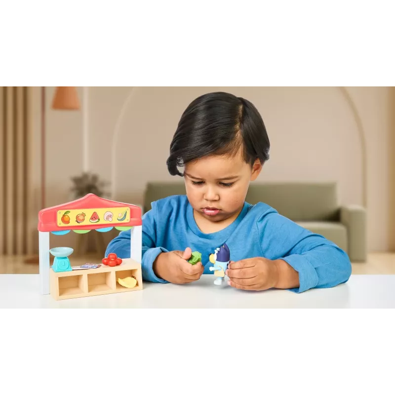 Žaislų figūrėlių rinkinys TMTOYS Mini Bluey Grocery store BLU17555 – mini personažų rinkinys
