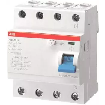 ABB residualinės srovės jungiklis F204 A-63/0.03 L N jungtys F204A-63/0.03 L (2CSF204123R1630)