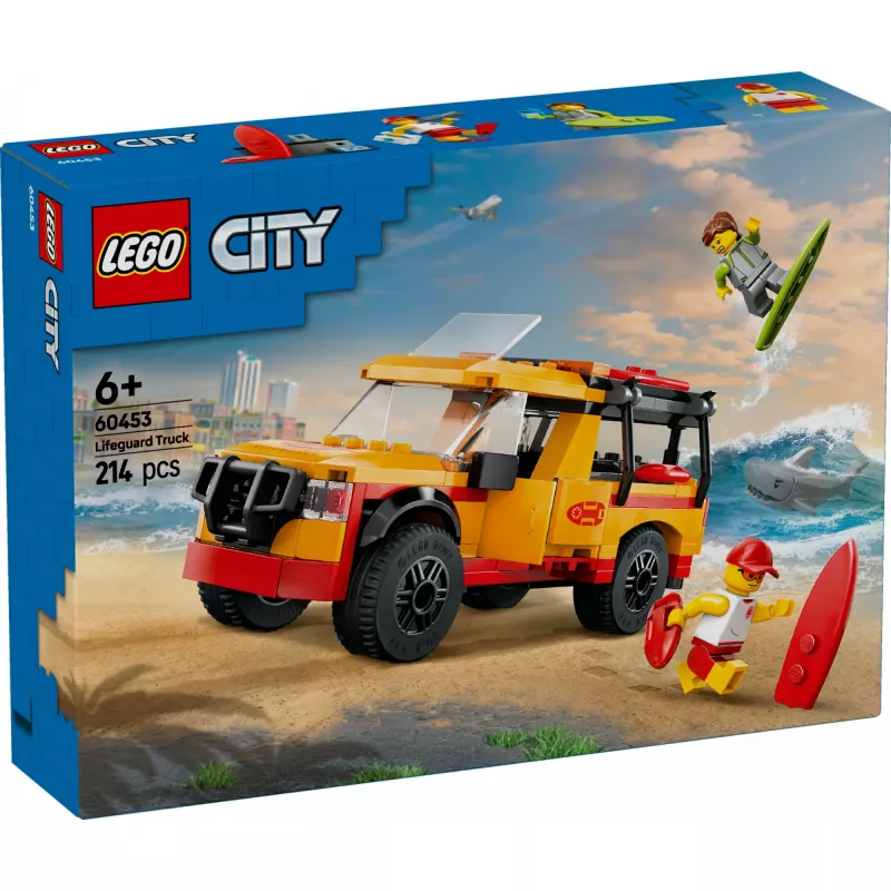 LEGO CITY 60453 Gelbėtojų paplūdimio gelbėjimo sunkvežimis