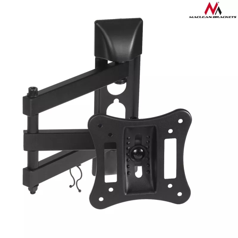 TV / monitoriaus sieninis laikiklis MACLEAN MC-719, ekranams iki 68,6 cm (27 colių), maks. 15 kg, VESA 100x100, juodas
