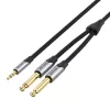 Audio kabelis Vention BARHL 3,5 mm mini lizdas į 2x 6,35 mm kištukai, 10 m