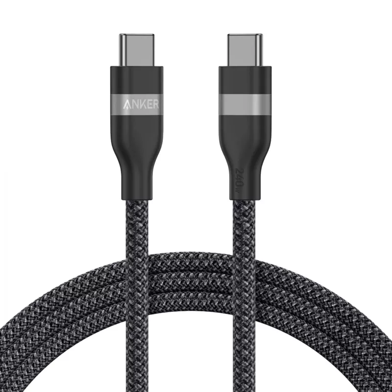 USB-C į USB-C laidas Anker A82E2 — USB 2.0, 1,8 m, juodas