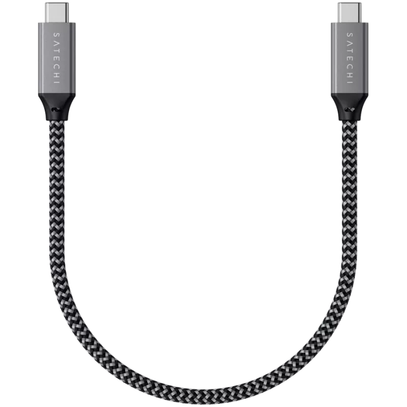 USB kabelis Satechi ST-U4C25M USB4 Gen 3x2 0,25 m juoda, pilka