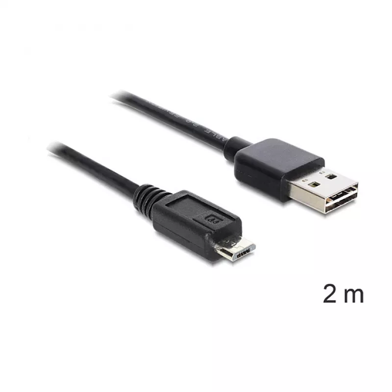 USB laidas DeLOCK EASY-USB 2.0-A Micro-B 2 m