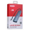 UNITEK uHUB Q4 USB šakotuvas Type-C 5000 Mbit/s Pilka