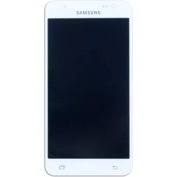 Priekinis LCD mazgas Samsung J5 SM-J500F baltas keičiamas ekrano skydelis