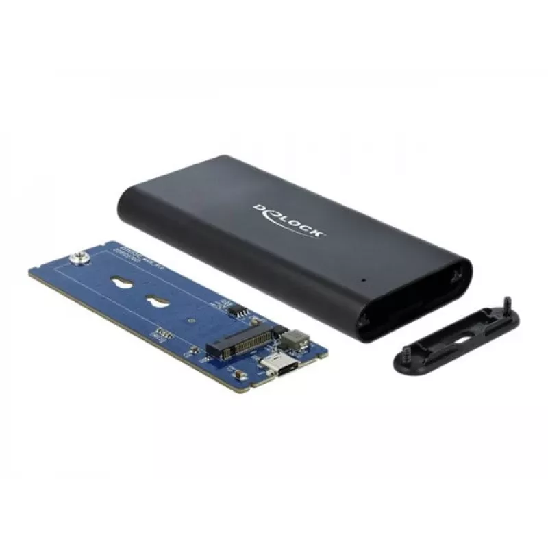 “Delock” – atmintinės korpusas – M.2 – M.2 NVMe kortelė – USB 3.1 (2 kartos) – juodas (42614)
