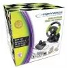 Laidinis žaidimų valdiklis ESPERANZA EG104, skirtas PlayStation 3 ir Xbox 360, juodos/žalios spalvos