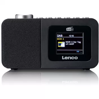 Stalinis radijas Lenco CR-625BK — FM/AM imtuvas su Bluetooth, juodas