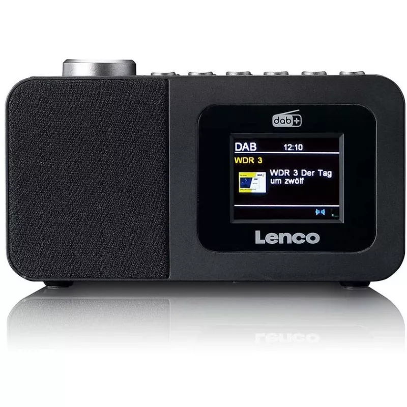 Stalinis radijas Lenco CR-625BK — FM/AM imtuvas su Bluetooth, juodas