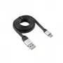Sbox USB 2.0-Type-C/2.4A juoda/sidabrinė 1,5 m