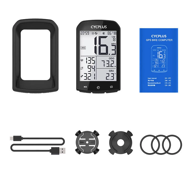 GPS dviračio kompiuteris Cycplus M1, 2,0 colio ekranas, Bluetooth