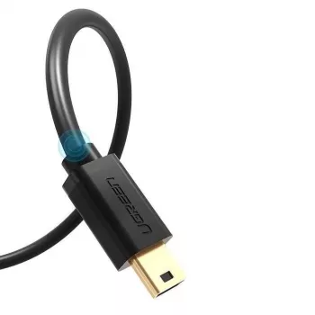 Ugreen USB kabelis - mini USB 480 Mbps 3 m US132 (juodas)