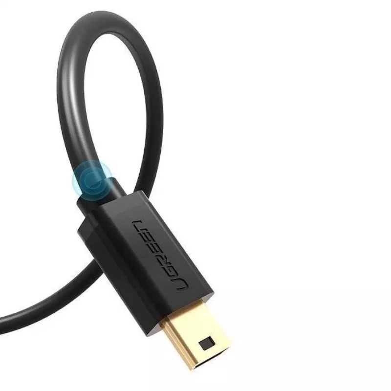 Ugreen USB kabelis - mini USB 480 Mbps 3 m US132 (juodas)
