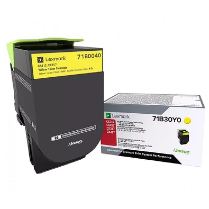 Lexmark 71B0040 spausdintuvo eksploatacinė medžiaga geltona