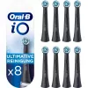 Pakaitinės dantų šepetėlių galvutės Oral-B IOUR8BK 8 vnt., juodos
