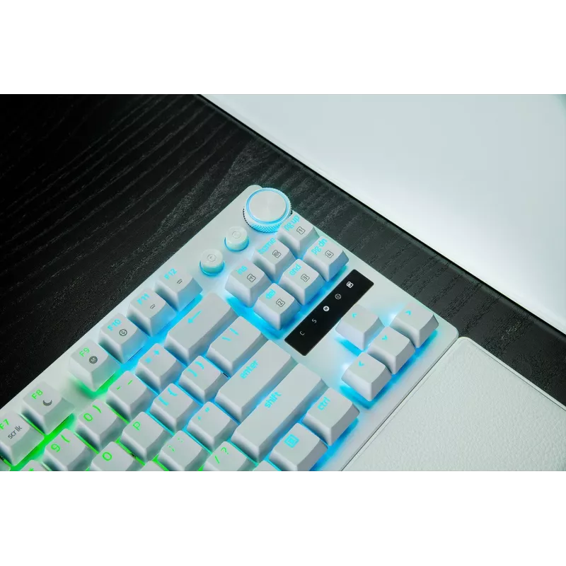 Razer Huntsman V3 Pro Tenkeyless 8KHz | Žaidimų klaviatūra | Laidinė | JAV | Balta | „Razer Analog Optical Switch Gen-2“